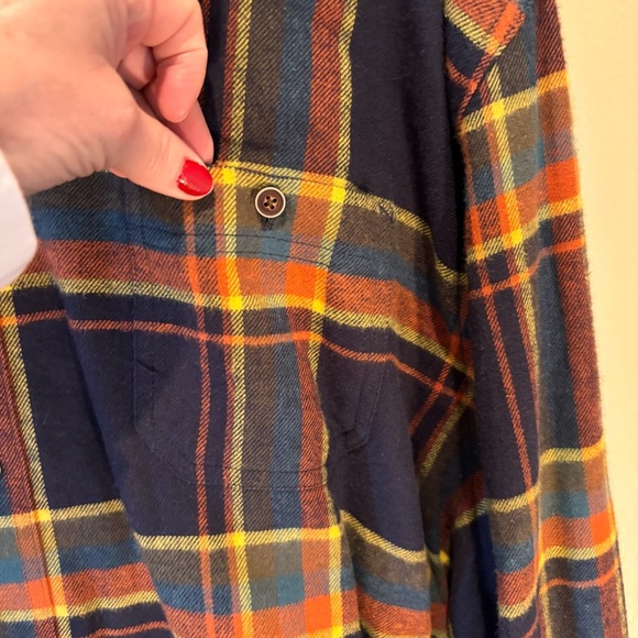 NWT Rowm Big&Tall Nomad Collection Long Sleeve Flannel Button Down Shirt,size4XB - Picture 6 of 12